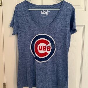 Chicago Cubs Ladies Burn out T-shirt